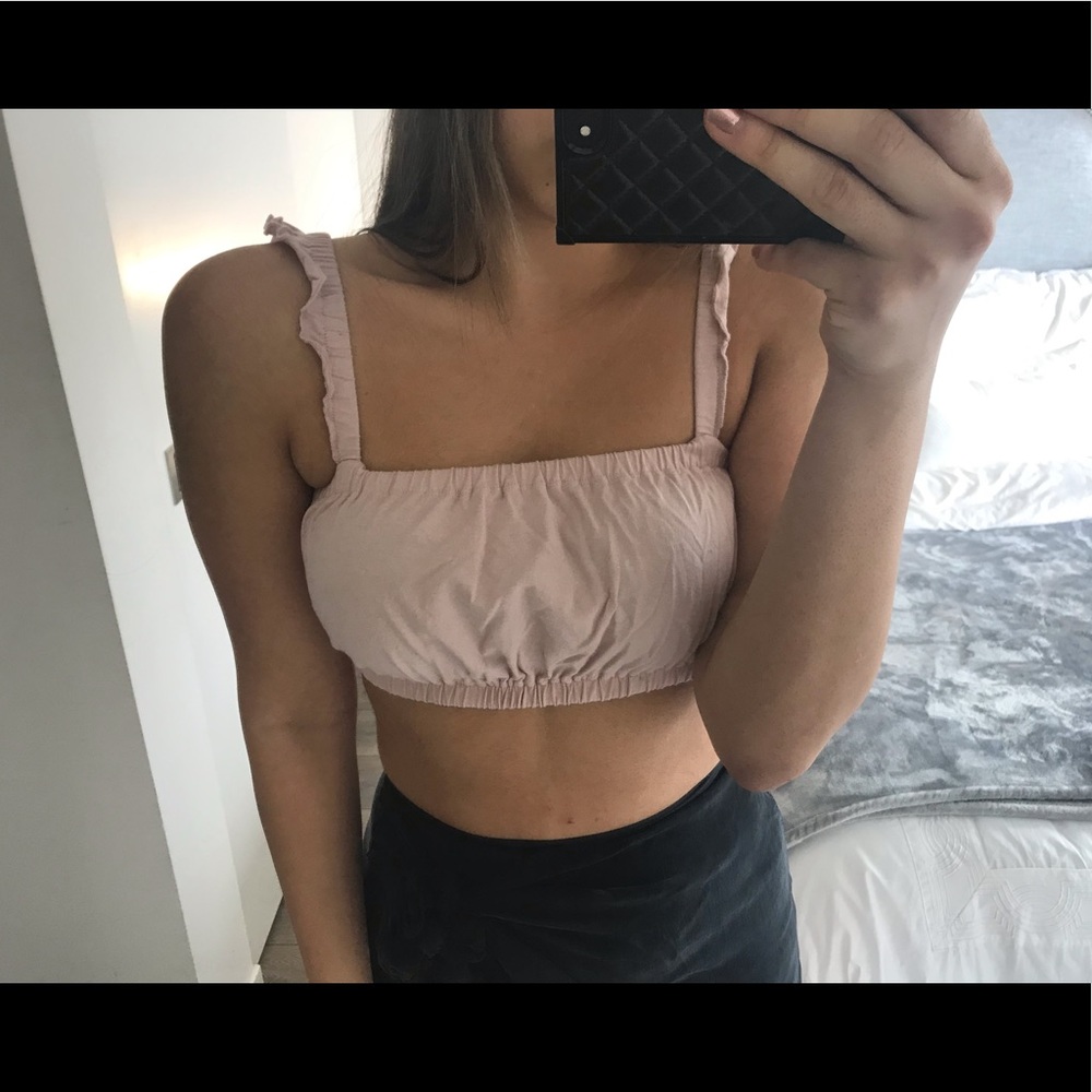 Pink Aritzia Crop Top
